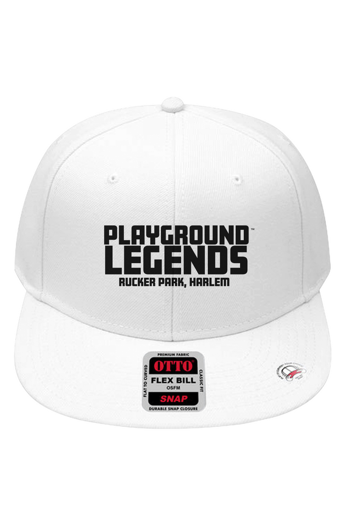 Rucker Park 6 Panel Snapback With Grey Undervisor 