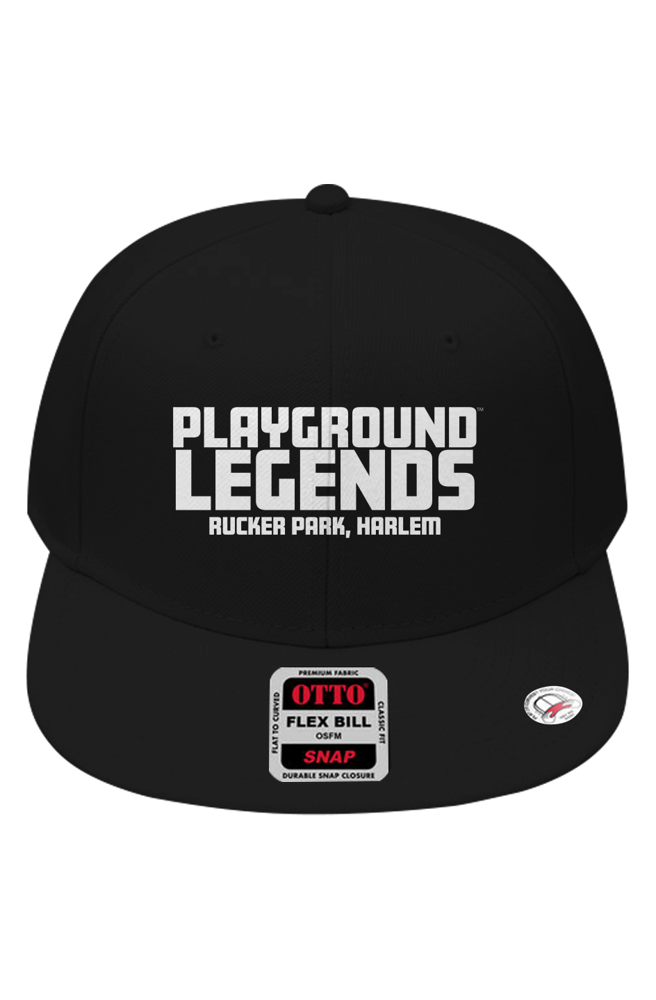 Rucker Park 6 Panel Snapback With Grey Undervisor 